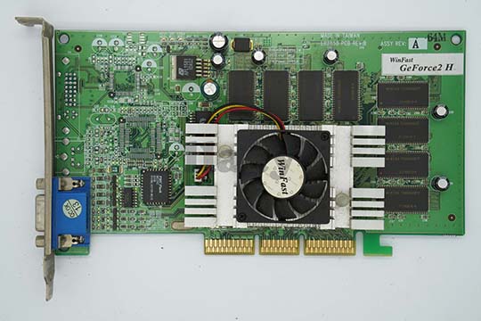 丽台Winfast GeForce2 H 64MB显示卡（nVIDIA GeForce 2 MX400芯片）